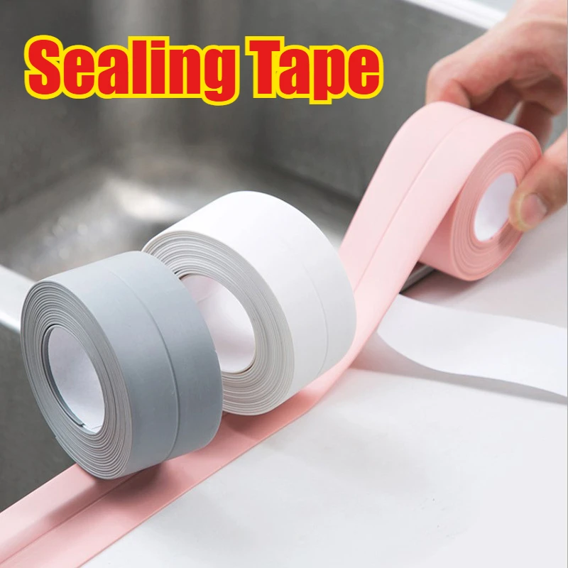 Bathroom Caulk Siliconized - White Bathroom Adhesive Tape Kitchen Caulk