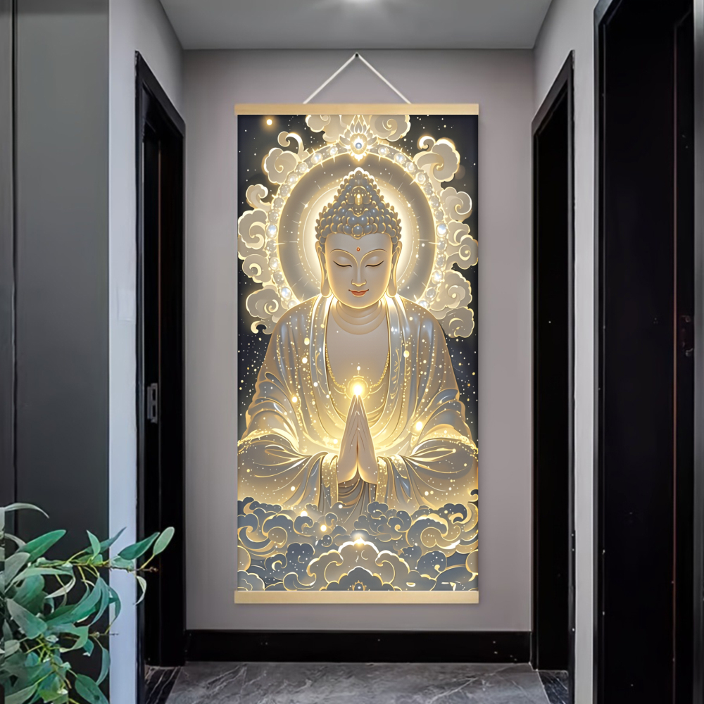 Wall Texture Spray - 2D Flat 1pcs Canvas Scroll Poster