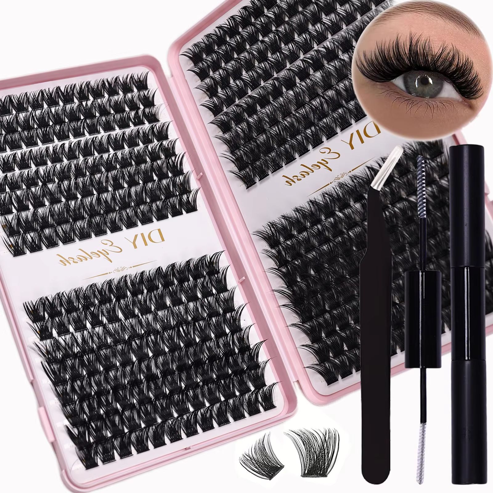 Home Improvement Kit - DIY Eyelash Extension Kit 384pcs D