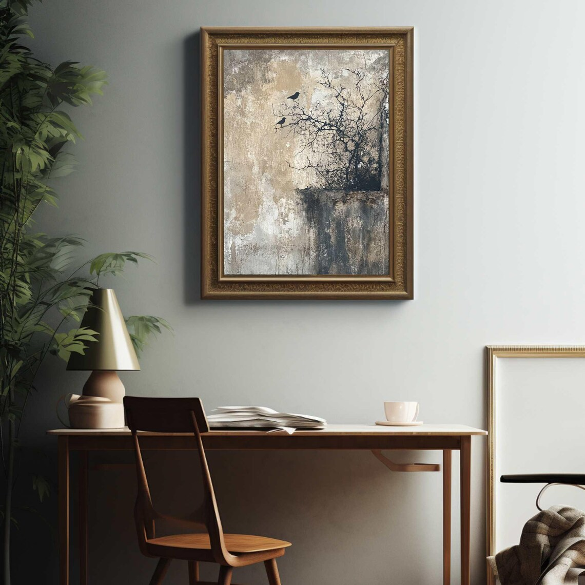 Tranquil Wabi-Sabi Bird Wall A – Wall Texture Spray recenzja i cena