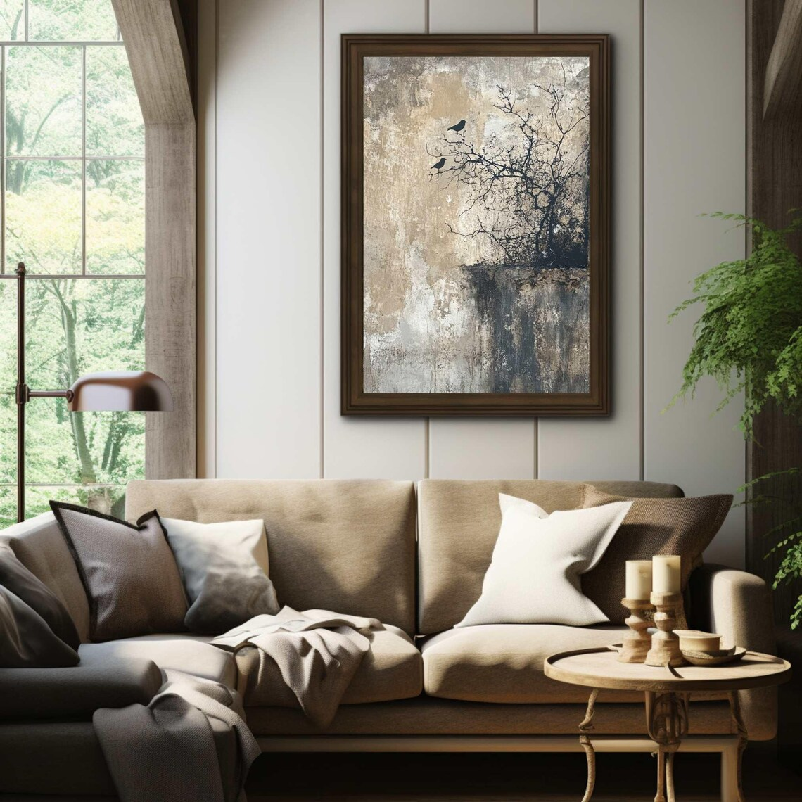 Tranquil Wabi-Sabi Bird Wall A – Wall Texture Spray recenzja i cena