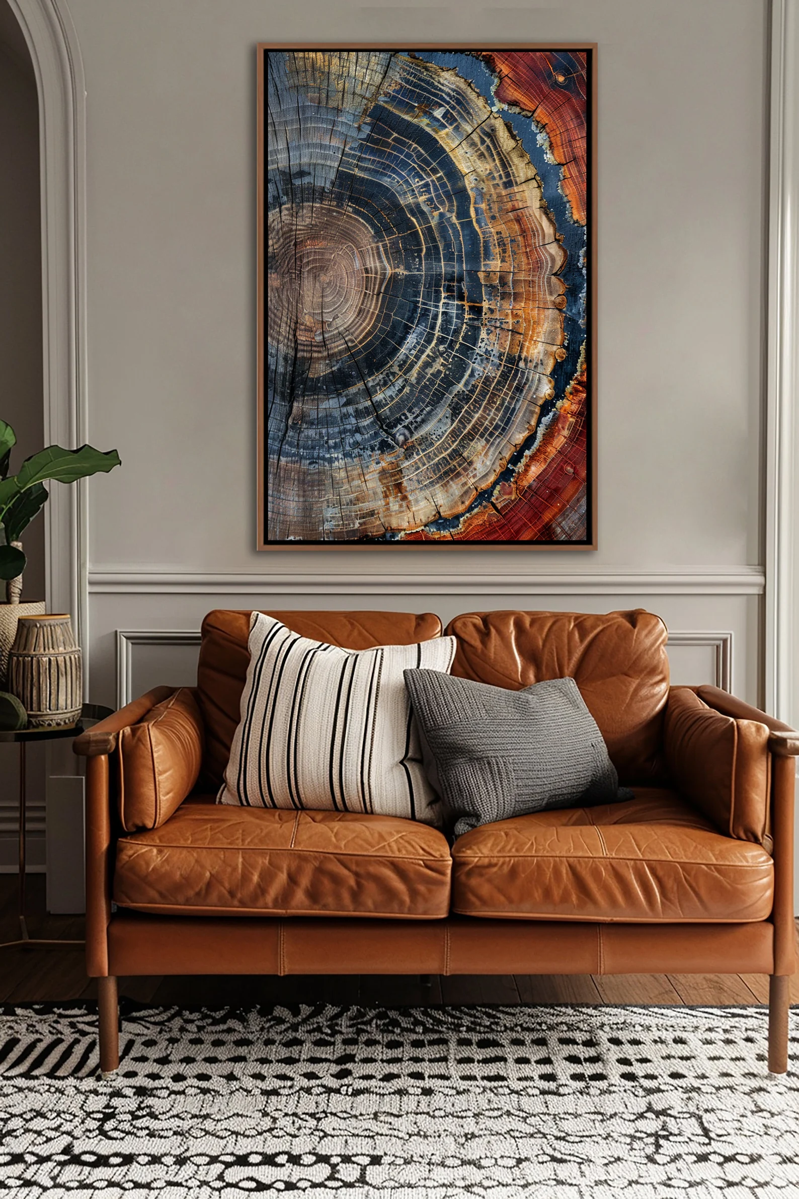 Tree Ring Framed Wall Art, Abs – Wall Texture Spray recenzja i cena