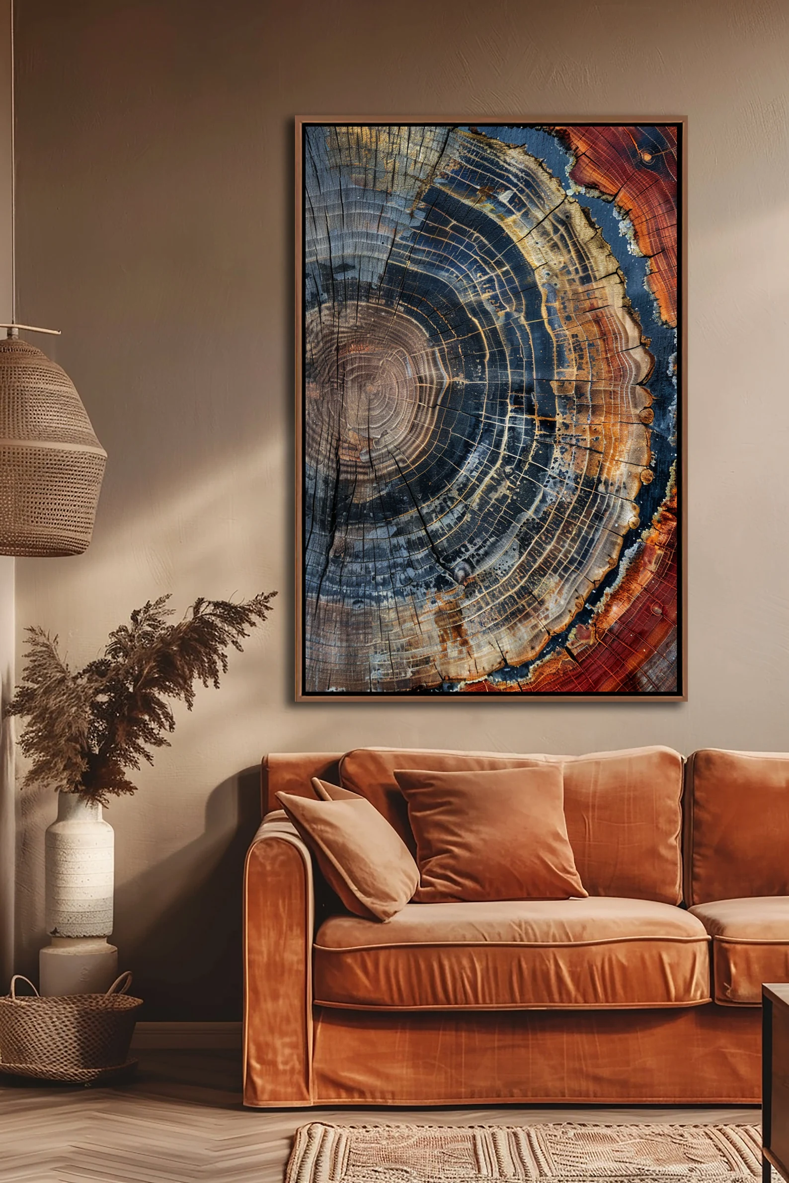 Tree Ring Framed Wall Art, Abs – Wall Texture Spray recenzja i cena