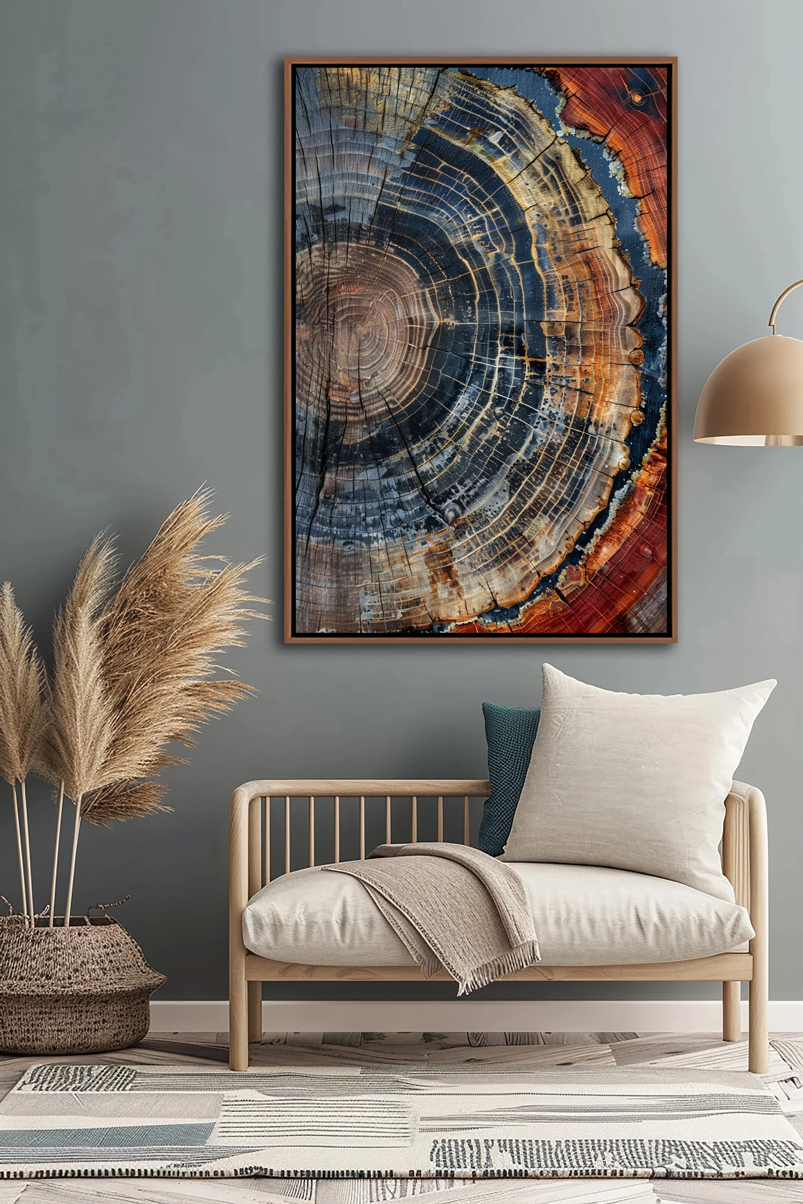 Tree Ring Framed Wall Art, Abs – Wall Texture Spray recenzja i cena
