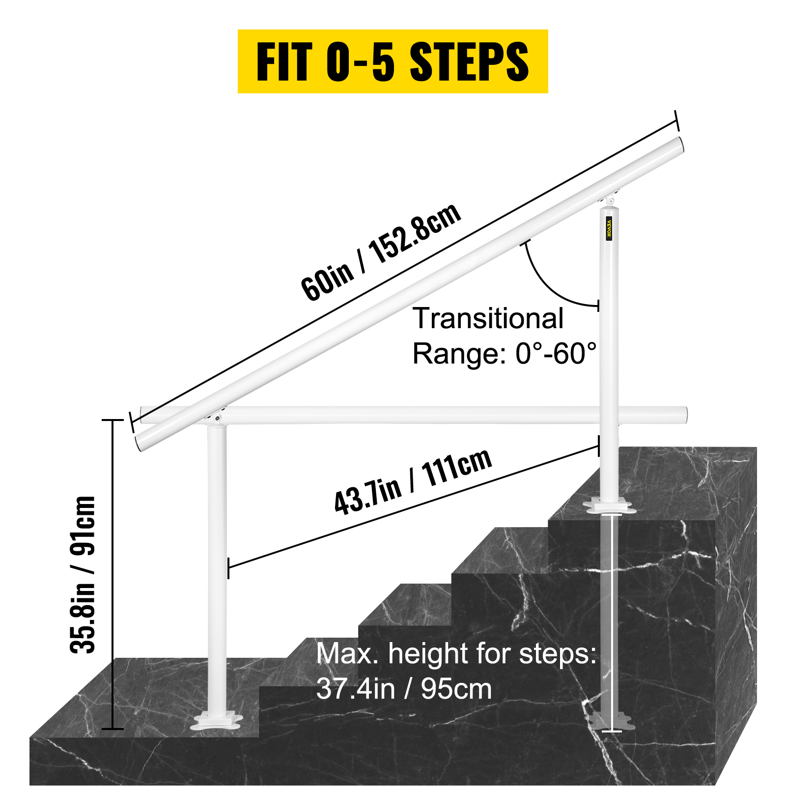 SucceBuy Handrail for Outdoor  – Home Improvement Fence recenzja i cena