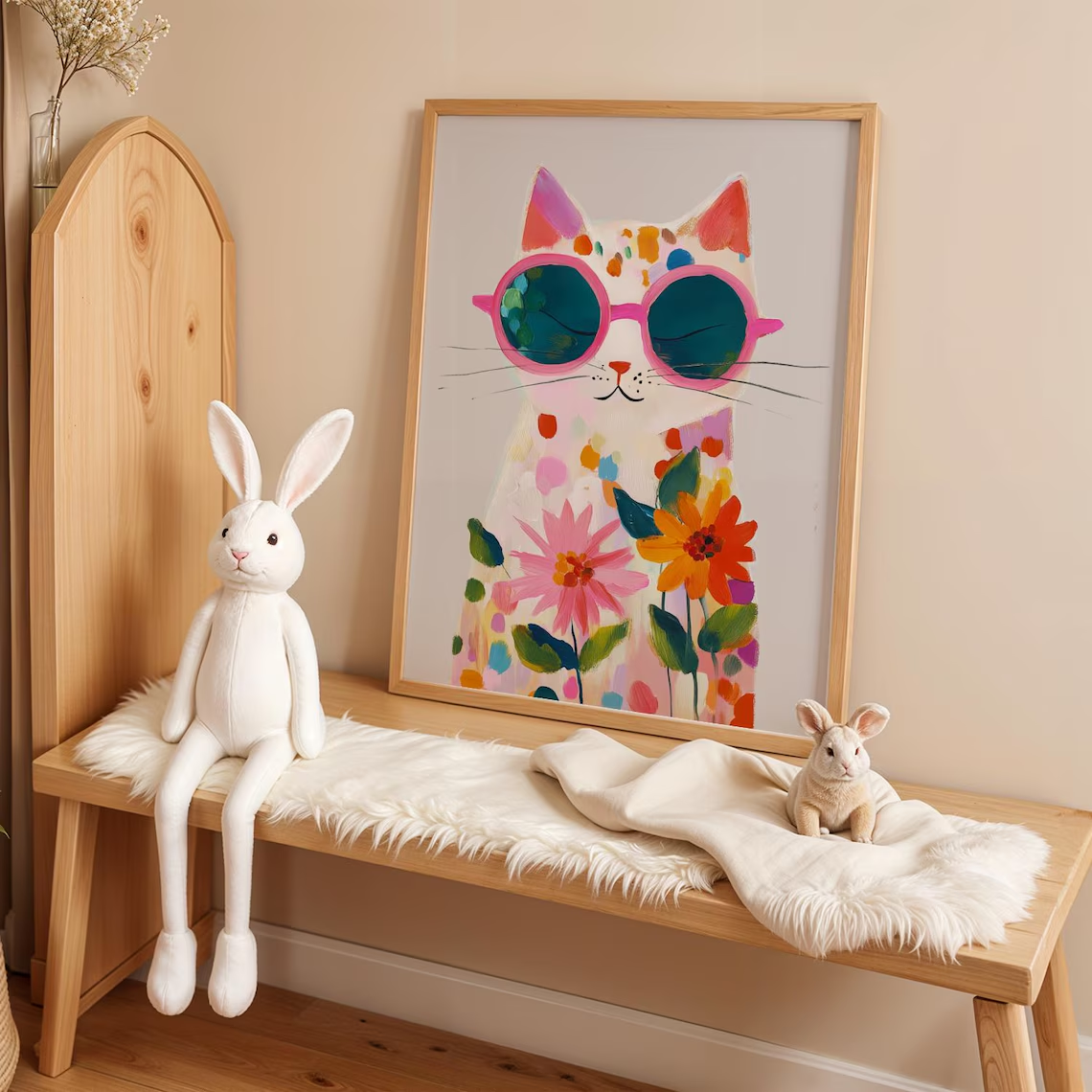 “Colorful Boho Cat Wall Art: P – Wall Texture Spray recenzja i cena