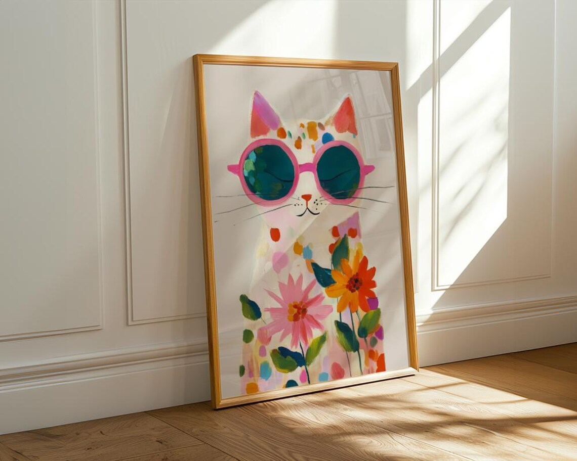 “Colorful Boho Cat Wall Art: P – Wall Texture Spray recenzja i cena
