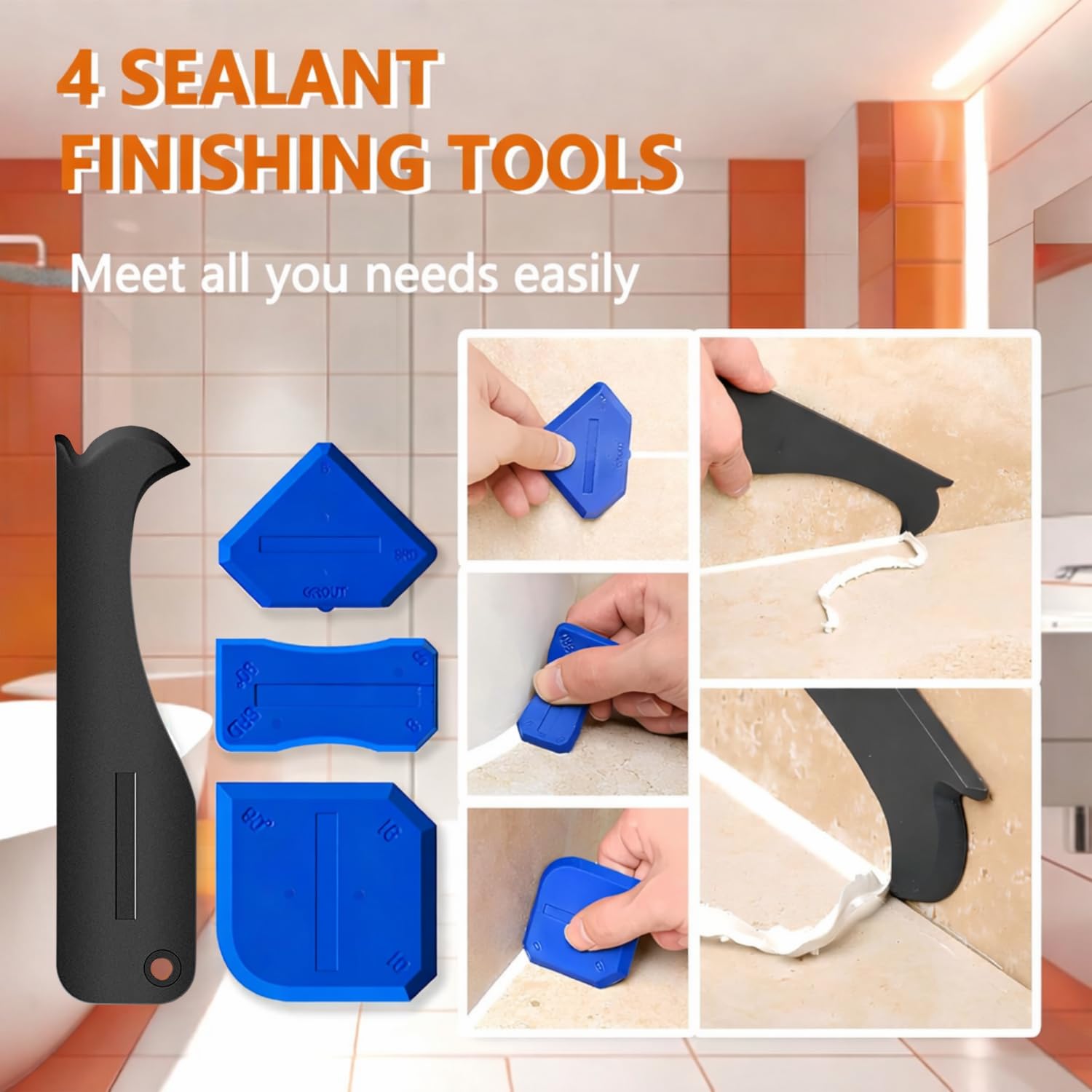3 in 1 Silicone Caulking Tool  – Bathroom Caulk Siliconized recenzja i cena