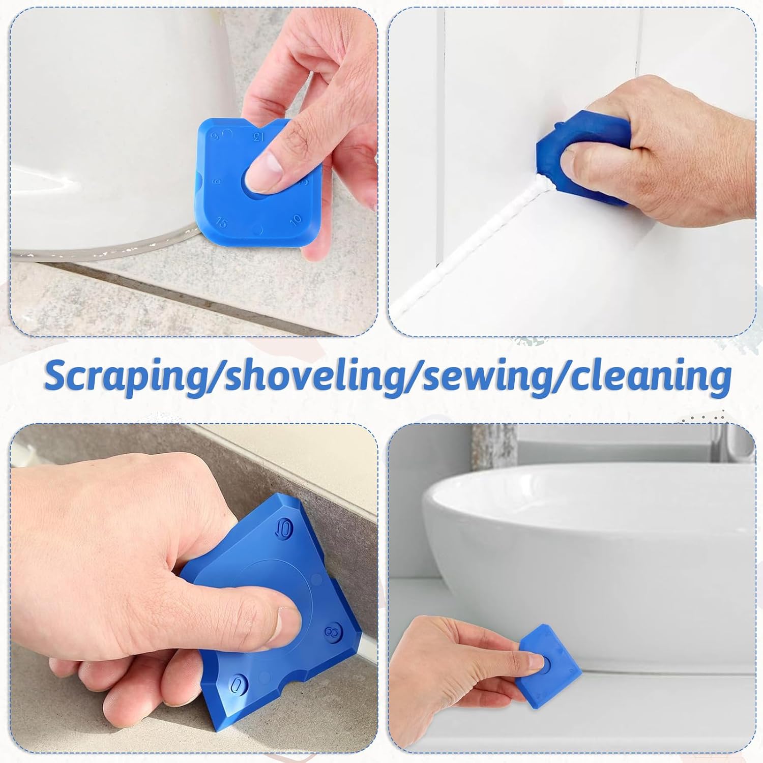 10 Pcs Silicone Caulking Tool  – Bathroom Caulk Siliconized recenzja i cena