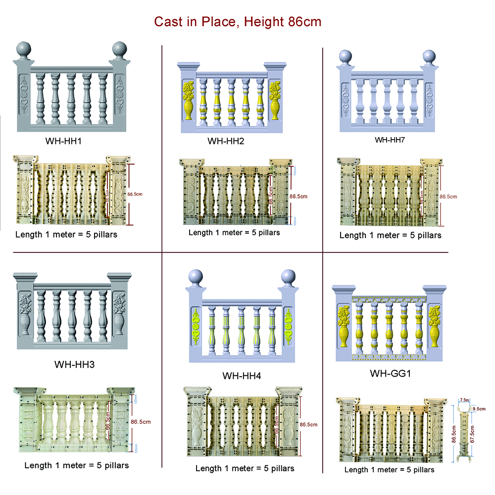 86cm Plastic Concrete Baluster – Home Improvement Fence recenzja i cena