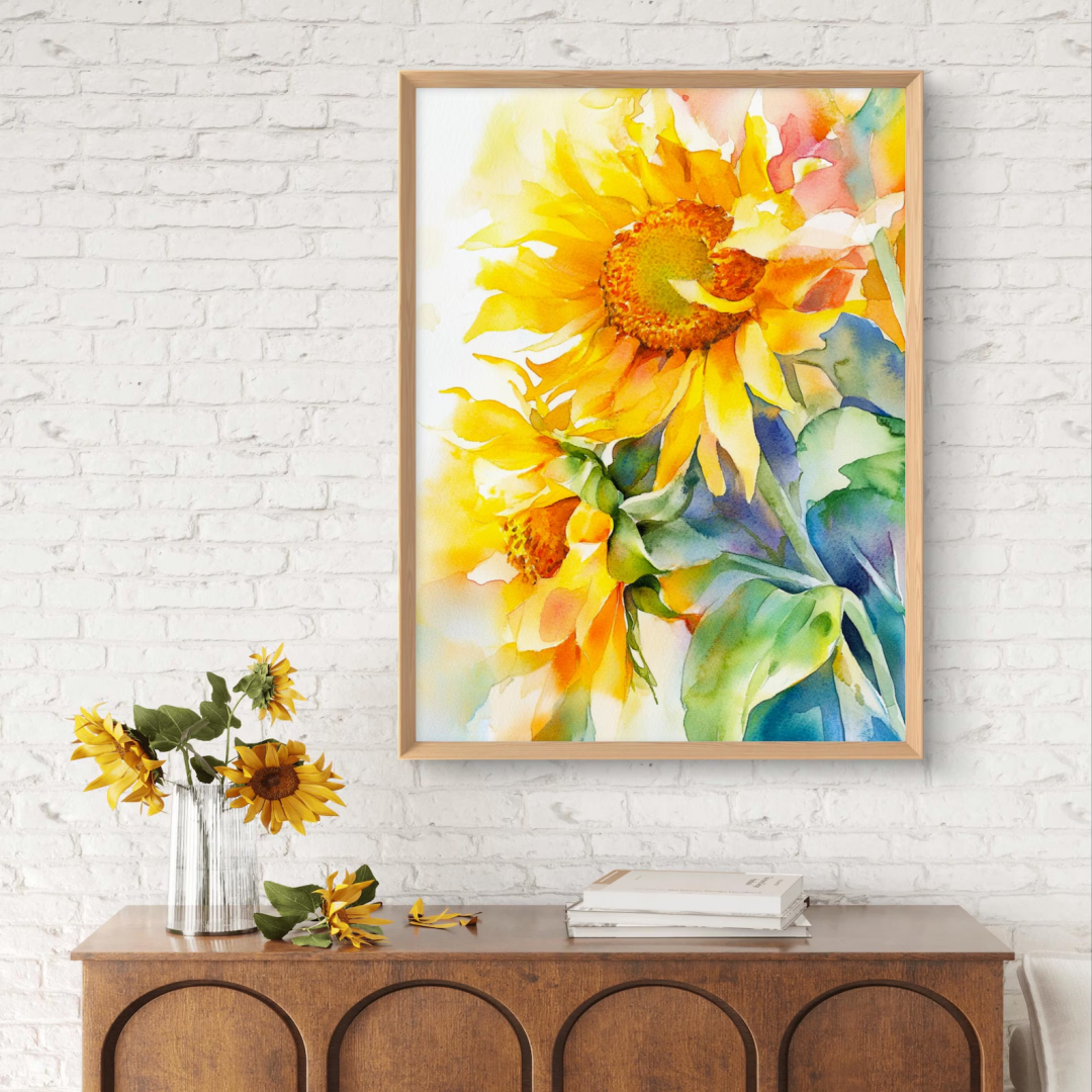 Sunflower Painting, Sunflower  – Wall Texture Spray recenzja i cena