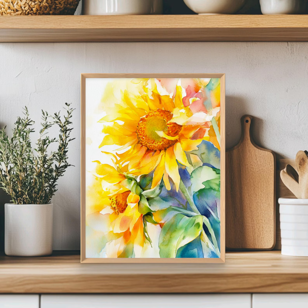 Sunflower Painting, Sunflower  – Wall Texture Spray recenzja i cena