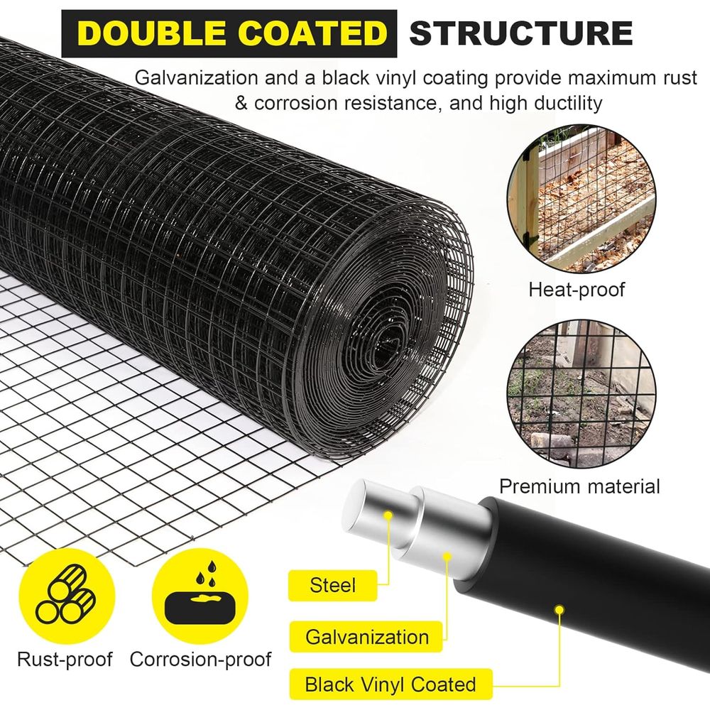24 x 50 1.5 16 Gauge Black Vin – Home Improvement Fence recenzja i cena