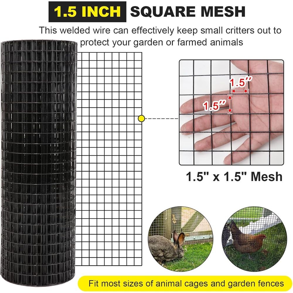 24 x 50 1.5 16 Gauge Black Vin – Home Improvement Fence recenzja i cena