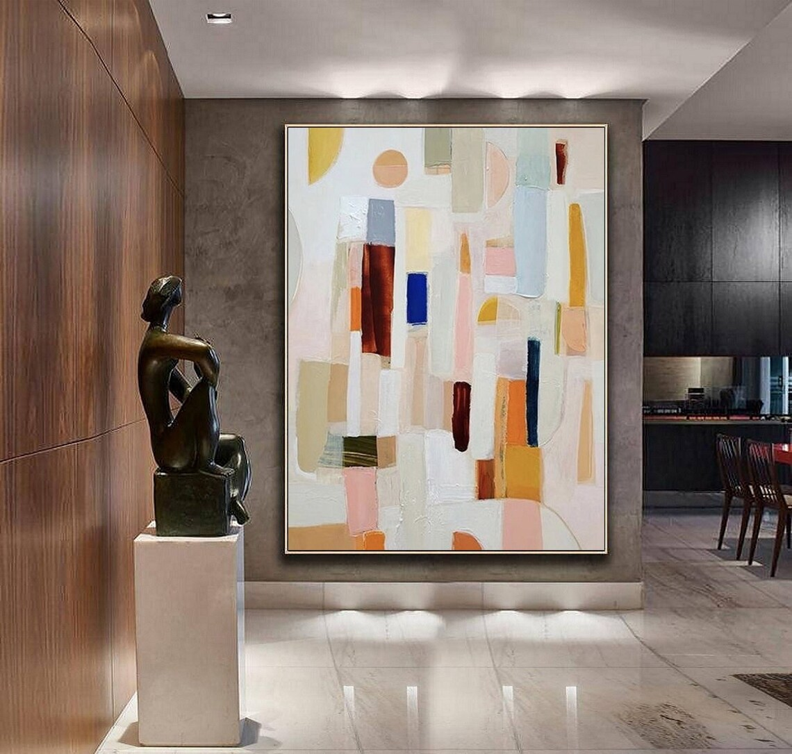 Neutral color abstract paintin – Wall Texture Spray recenzja i cena