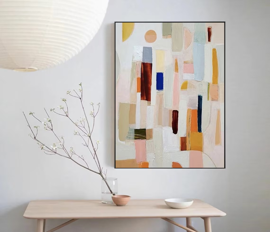 Neutral color abstract paintin – Wall Texture Spray recenzja i cena