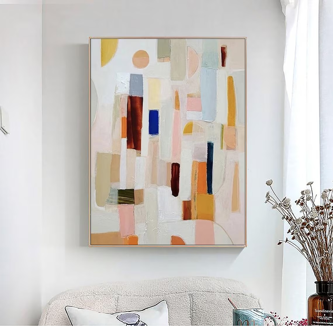 Neutral color abstract paintin – Wall Texture Spray recenzja i cena